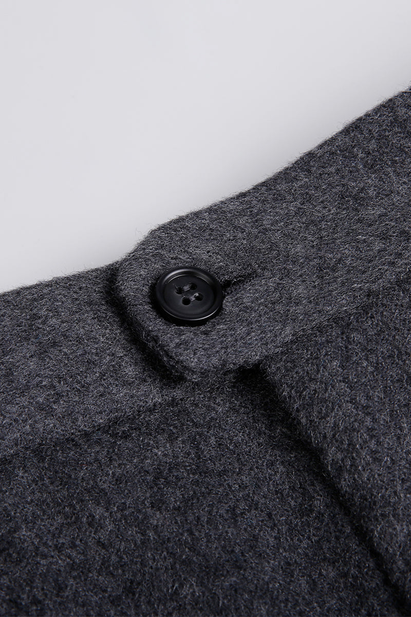 Flannel Wool-Cashmere-Silk Blend Trouser