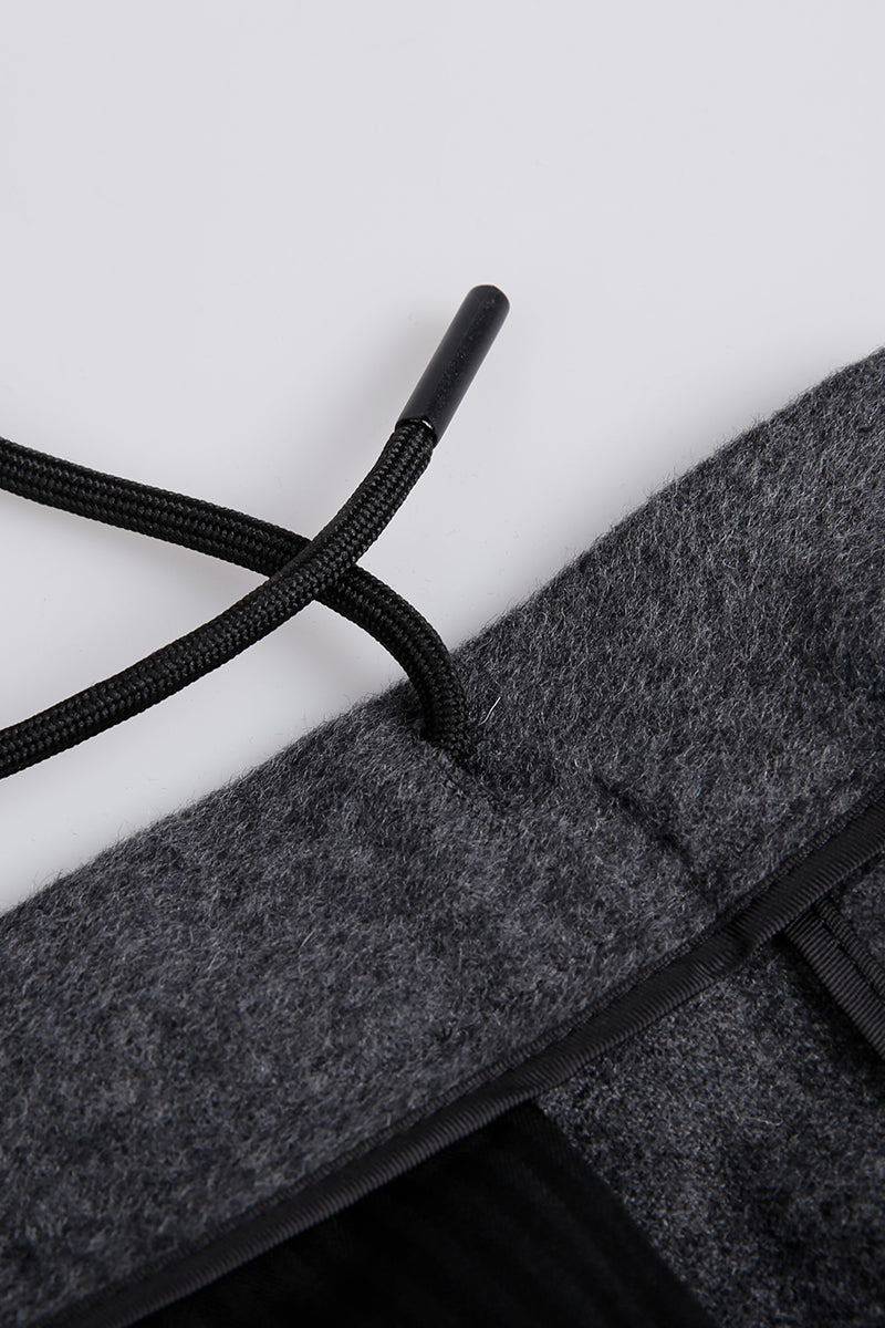 Flannel Wool-Cashmere-Silk Blend Trouser