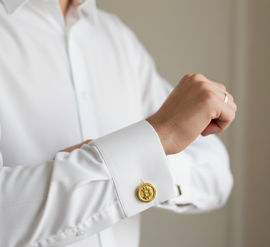 The Digital Sovereign Bitcoin Cufflinks