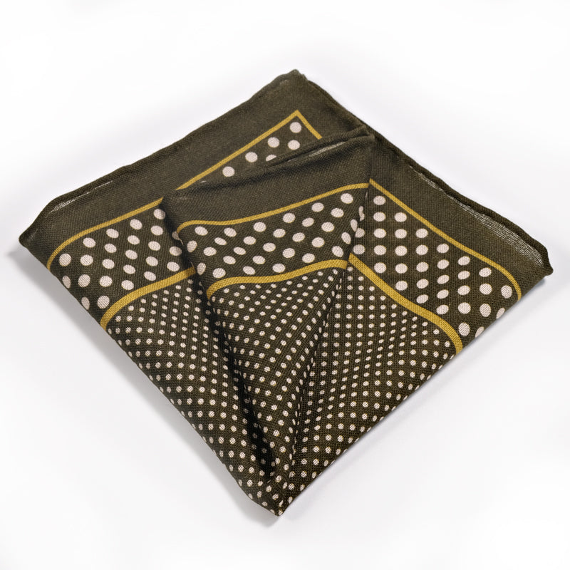 The Dapper Dot Wool Pocket Square