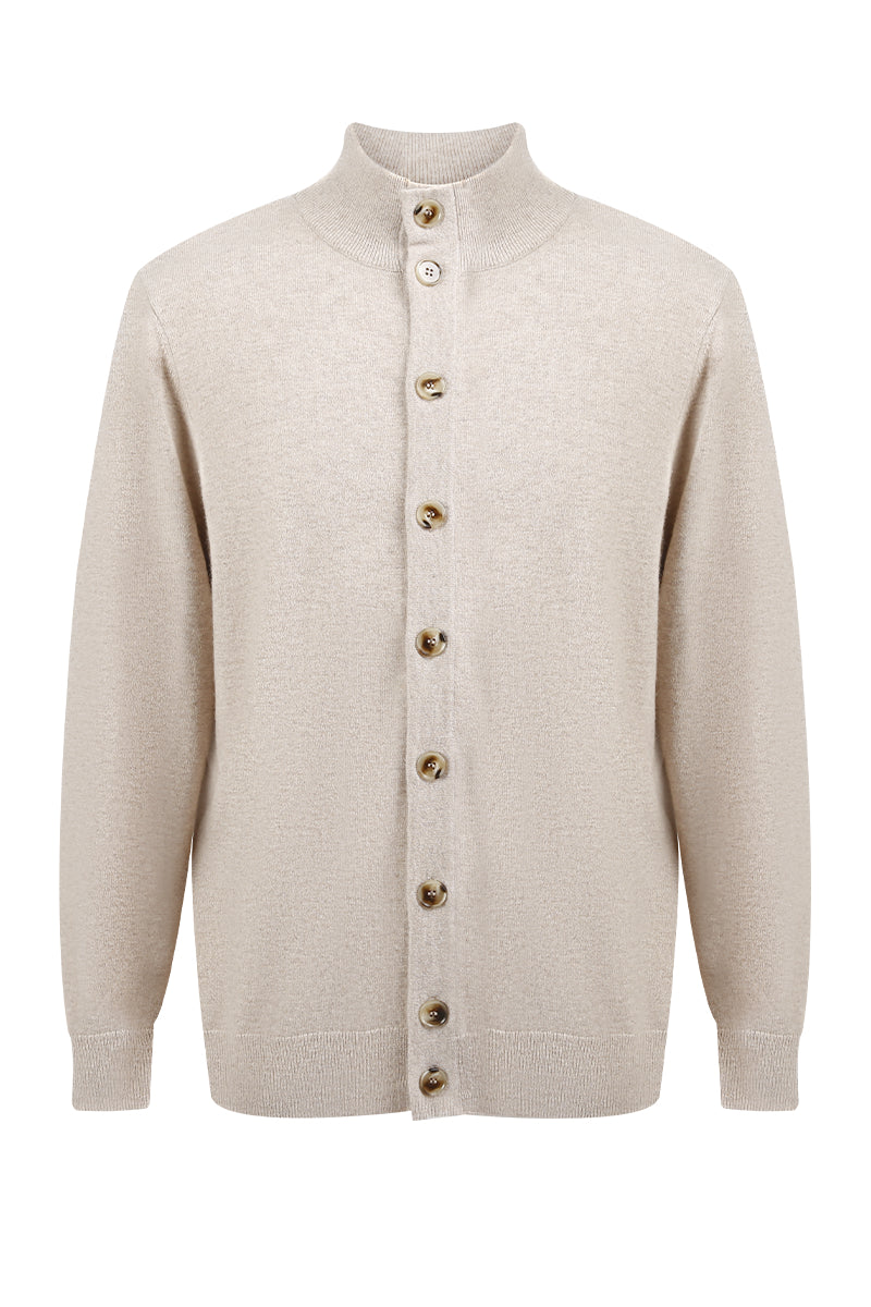 The Alder 100% Coarse Spun Cashmere Cardigan