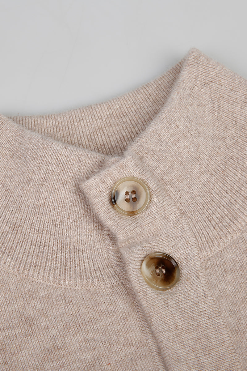 The Alder 100% Coarse Spun Cashmere Cardigan