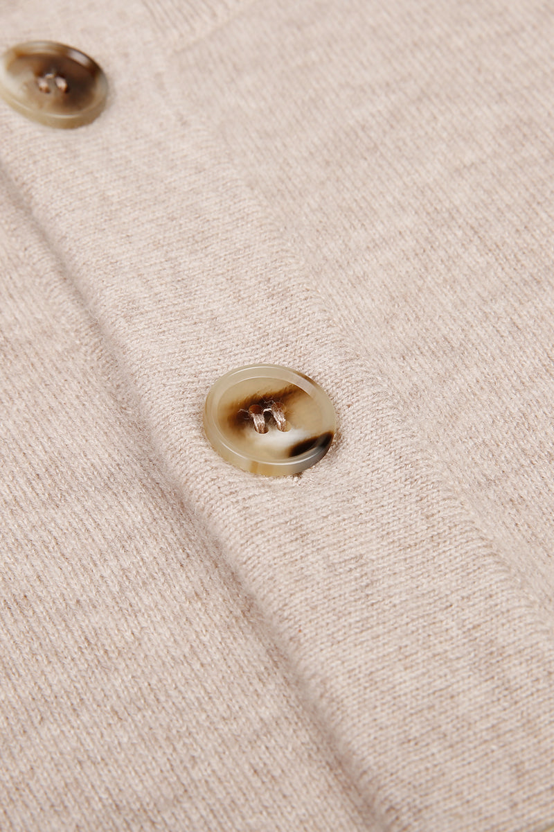 The Alder 100% Coarse Spun Cashmere Cardigan