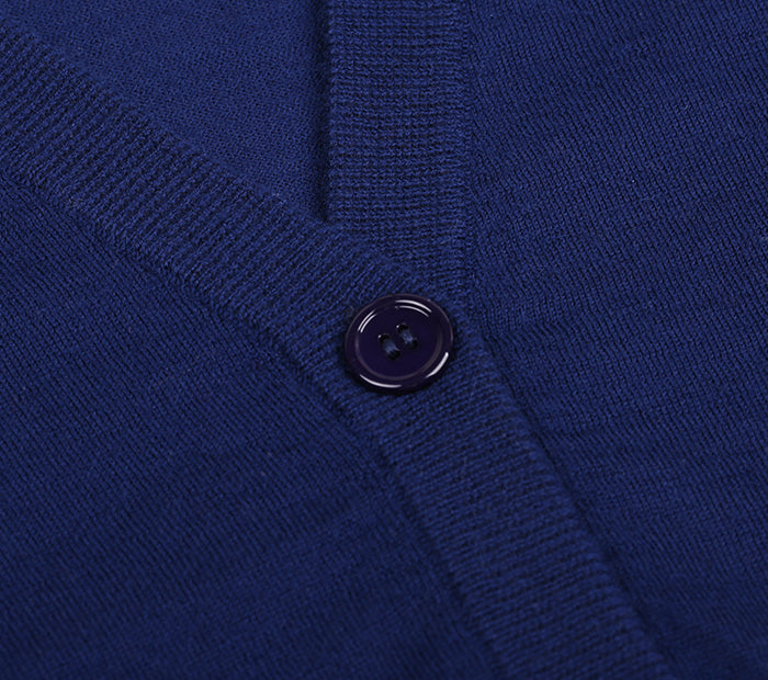 The Belgrave 100% Worsted Cashmere V-Neck Cardigan