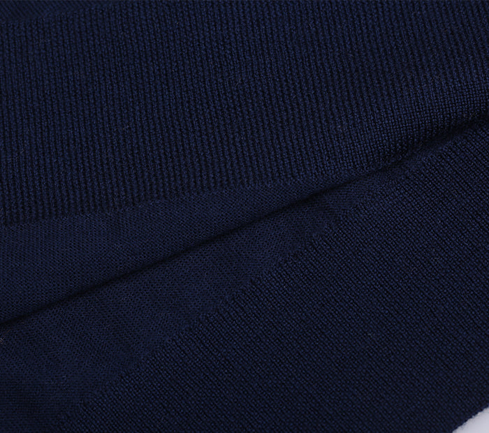 Close-up of dark blue fabric texture