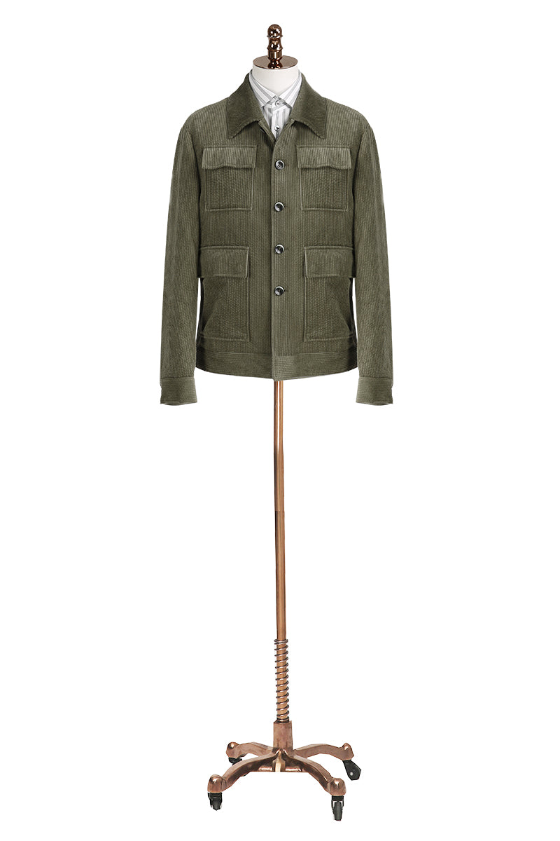 The Field Explorer Corduroy 100% Heavy Cotton Jacket - Vintage Style