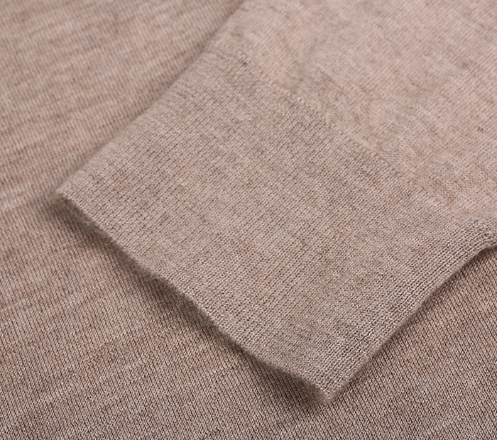 The Whitmore 100% Worsted Cashmere Zip Cardigan