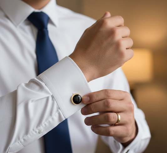 The Classic Onyx Gold Cufflinks