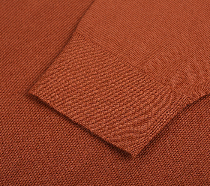 The Dalton 100% Wool Long Sleeve Polo Sweater