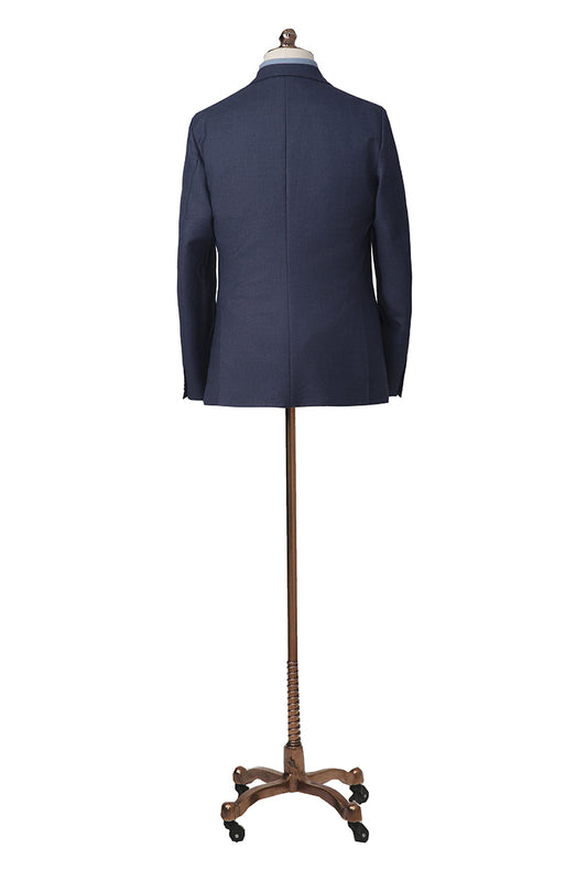 The Aura Flannel Bespoke Suit | Blue Flannel Suit