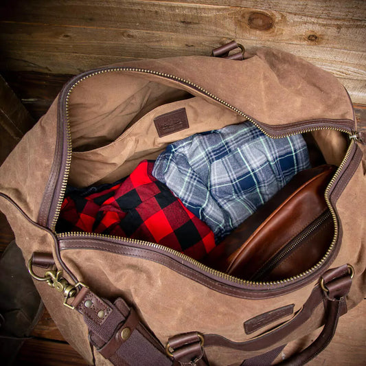 Campaign Waxed Canvas Large Field Duffle Bag