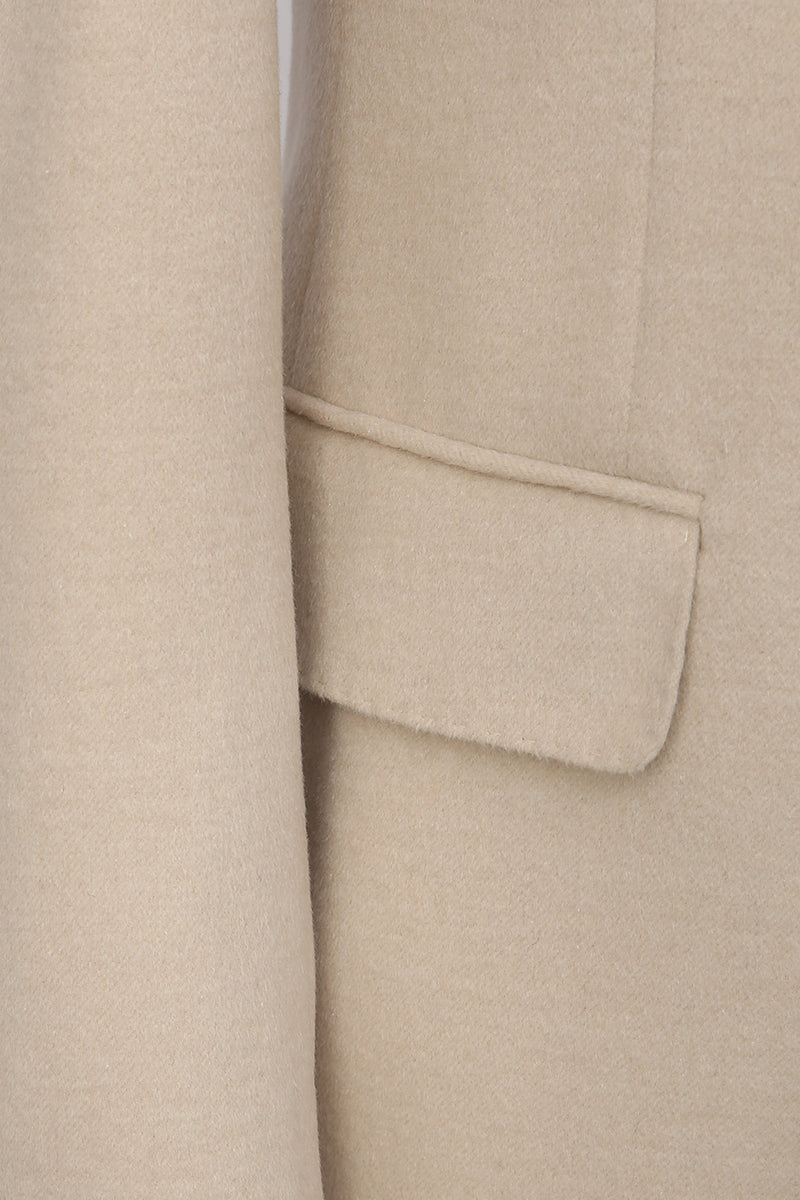 The Lumina Camel & Silk Bespoke Suit | Cream Camel Hair Suit