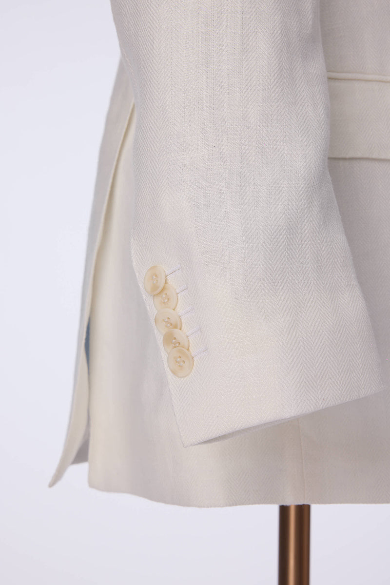 The Riviera Cream Linen Sport Coat | Cream Linen Sport Coat