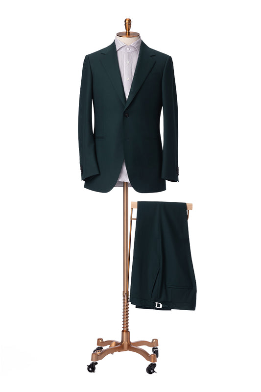 The Emerald Commander Merino Wool Suit | Hunter Green Suit