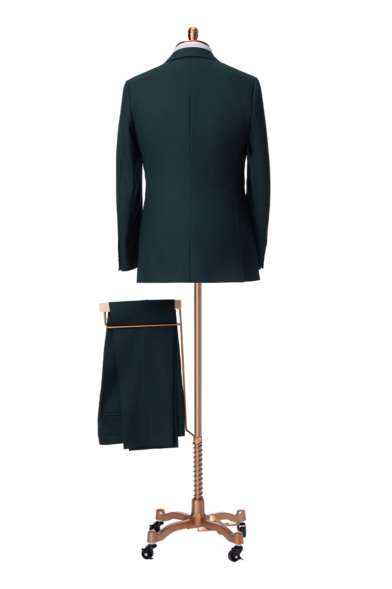 The Emerald Commander Merino Wool Suit | Hunter Green Suit