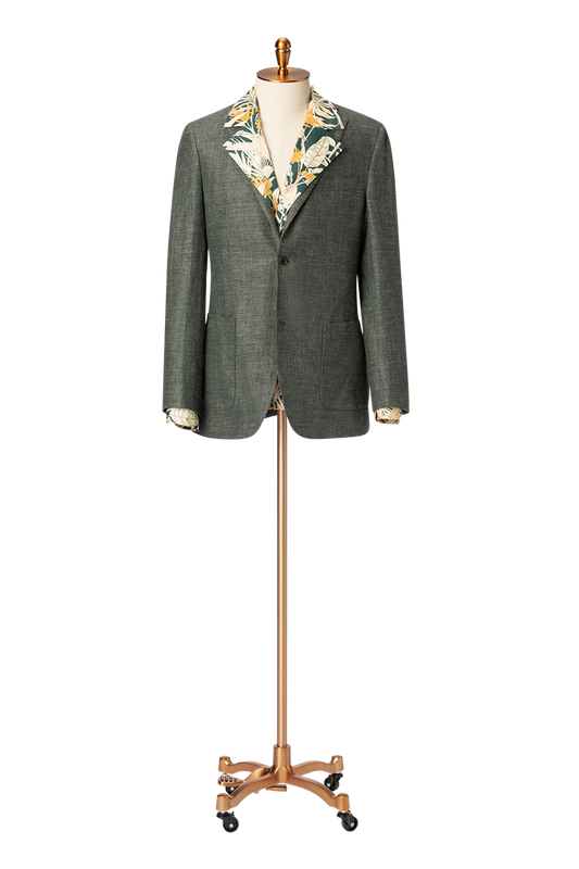 The Verdant Leisure Linen Sport Coat | Green Linen Sport Coat
