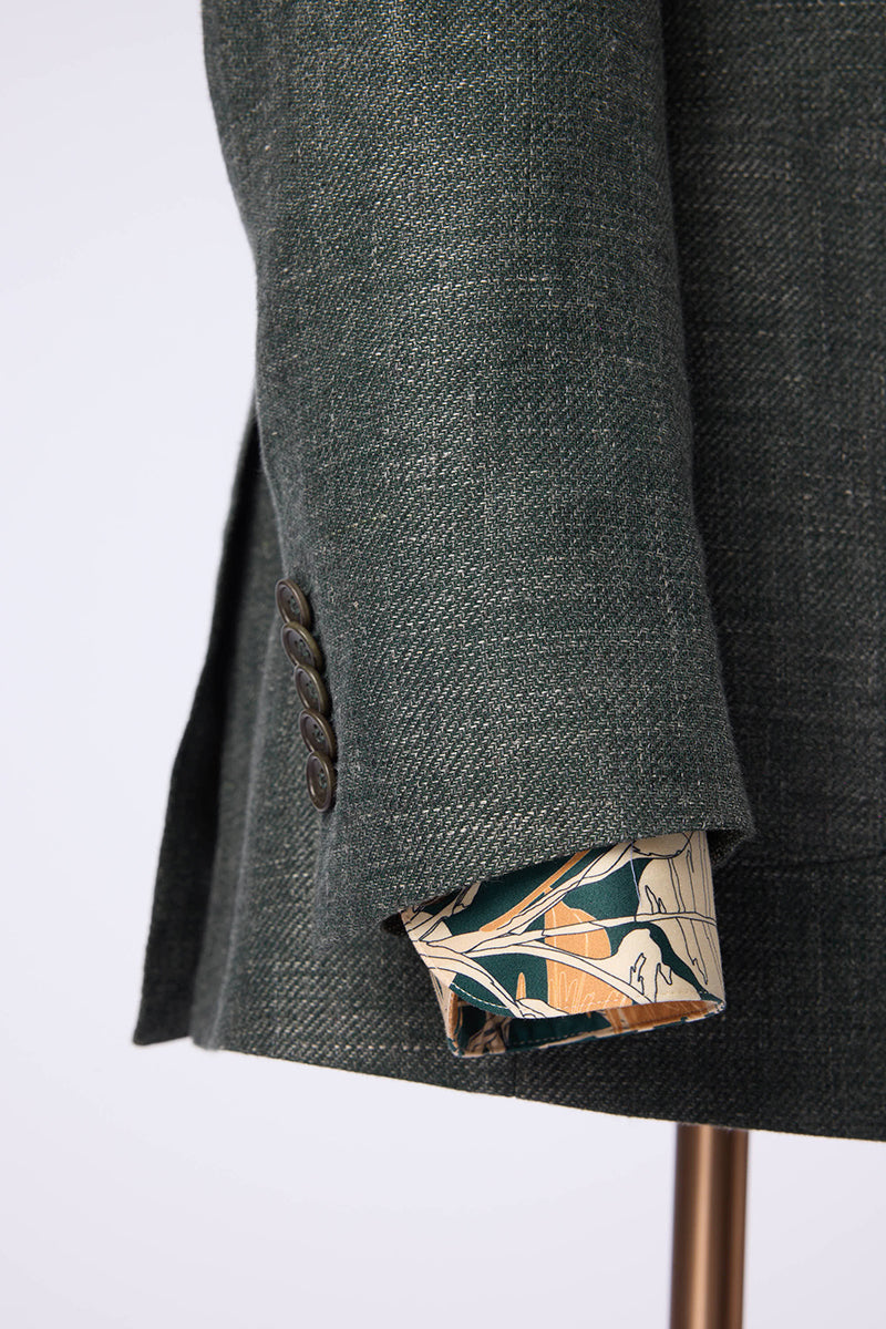 The Verdant Leisure Linen Sport Coat | Green Linen Sport Coat
