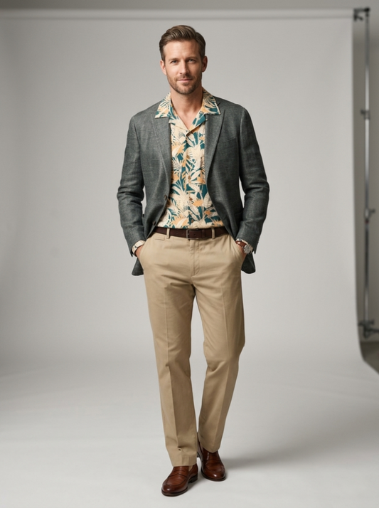 The Verdant Leisure Linen Sport Coat | Green Linen Sport Coat