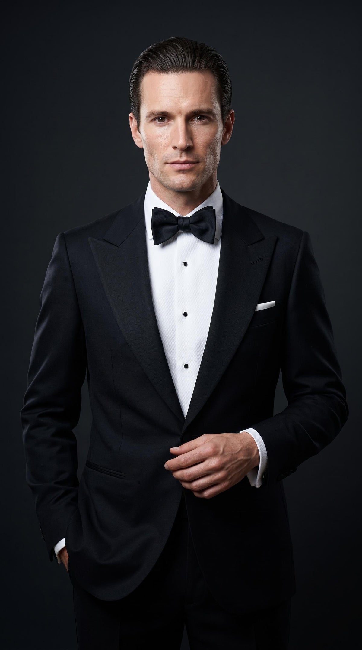 The Ambassador Silk Bow Tie | Black Self-Tie Bow Tie