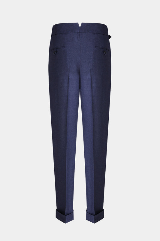 The Admiral Navy Flannel Trousers