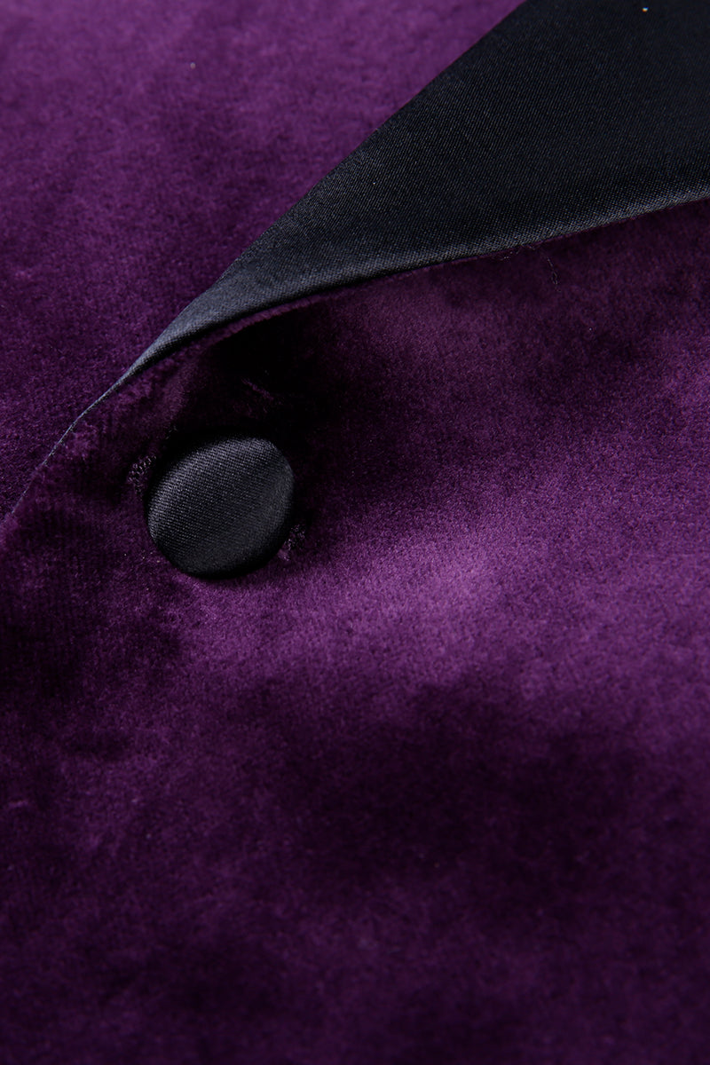 The Royal Orchid Velvet Jacket | Purple Velvet Tuxedo
