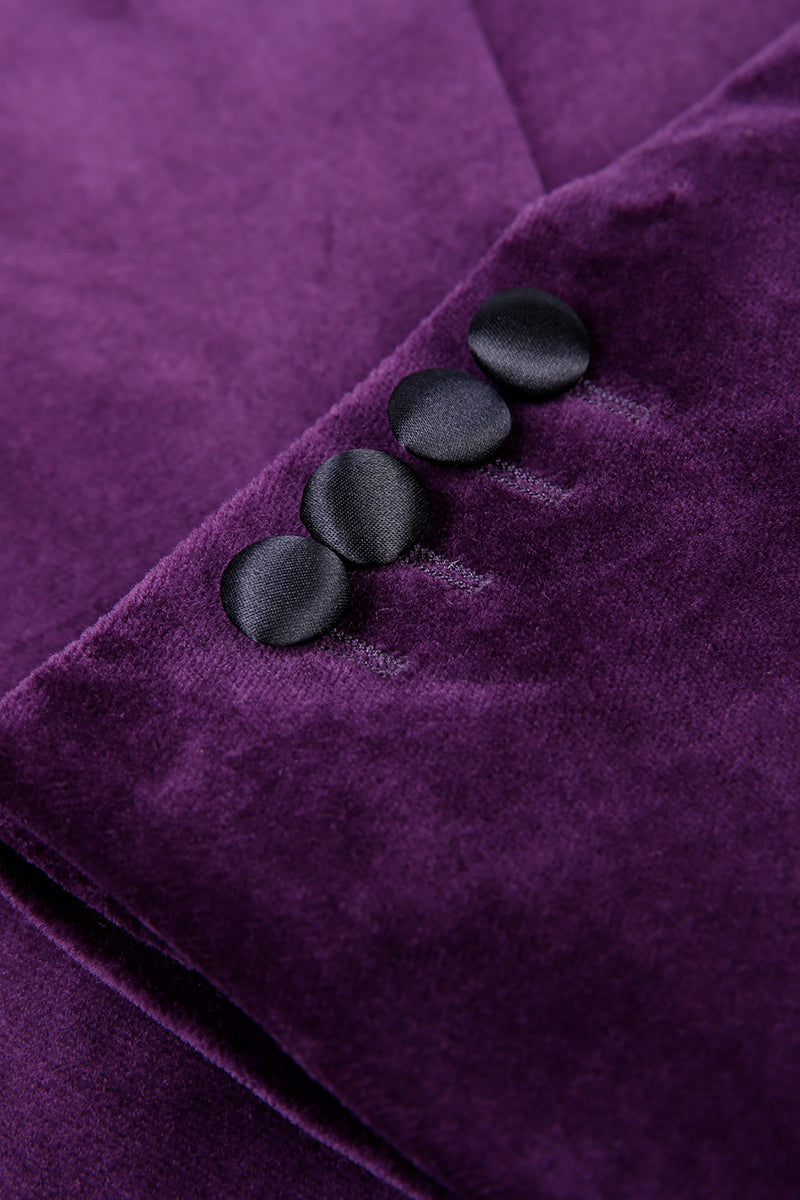 The Royal Orchid Velvet Jacket | Purple Velvet Tuxedo