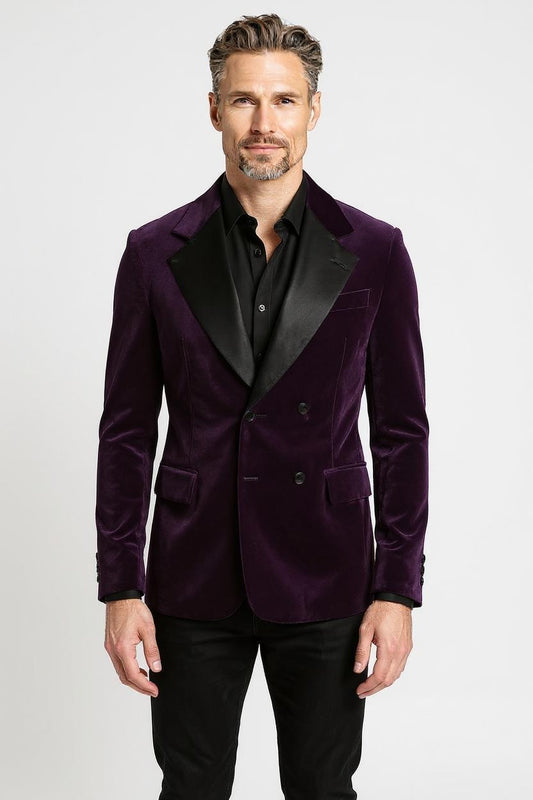The Royal Orchid Velvet Jacket | Purple Velvet Tuxedo