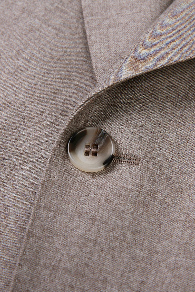 The Sovereign Sand Flannel Suit | Tan Flannel Suit