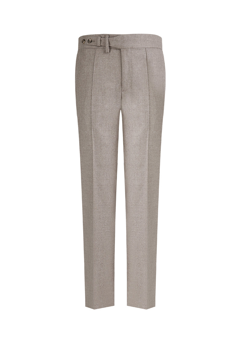 The Sovereign Sand Flannel Suit | Tan Flannel Suit