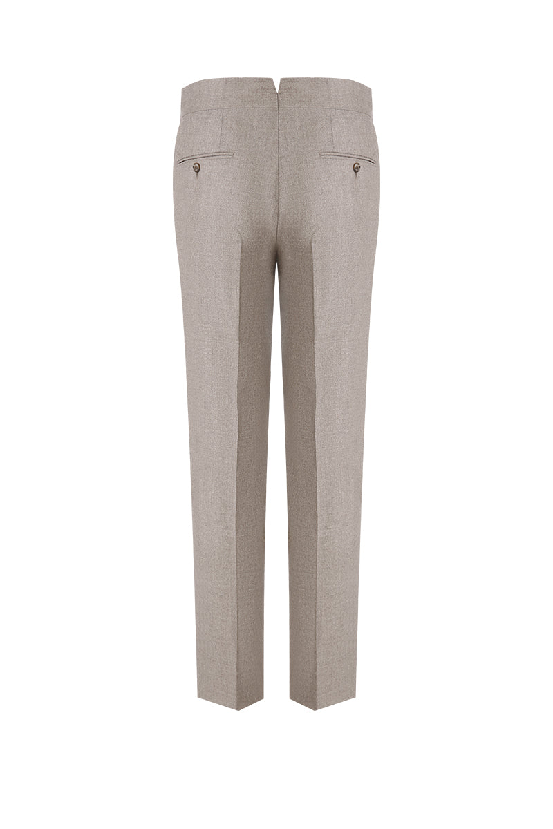 The Sovereign Sand Flannel Suit | Tan Flannel Suit