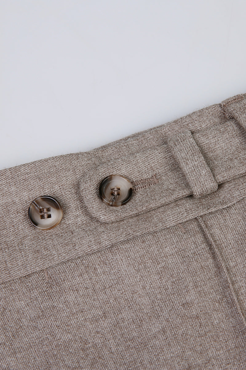The Sovereign Sand Flannel Suit | Tan Flannel Suit