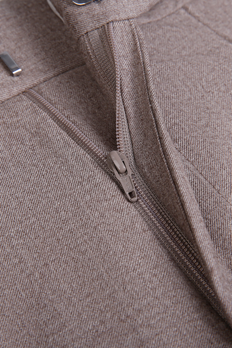 The Sovereign Sand Flannel Suit | Tan Flannel Suit
