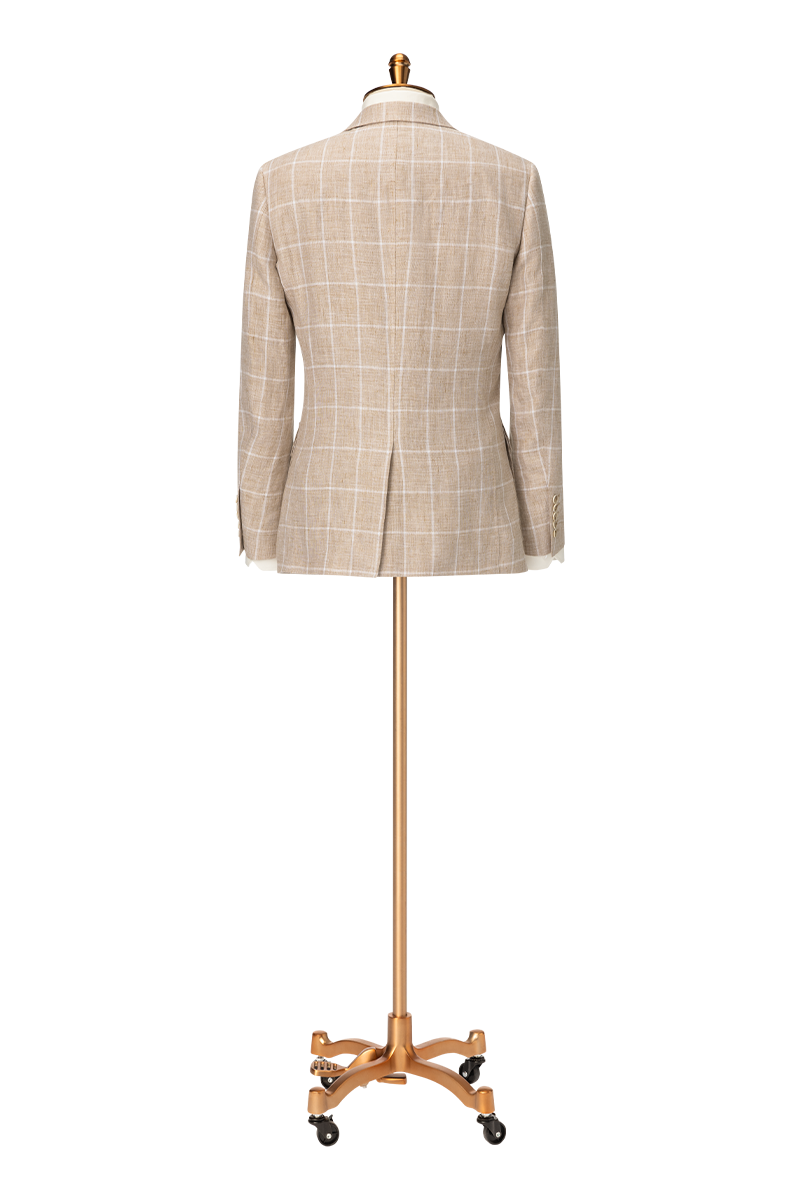 The Heritage Plaid Linen Sport Coat | Tan Linen Sport Coat