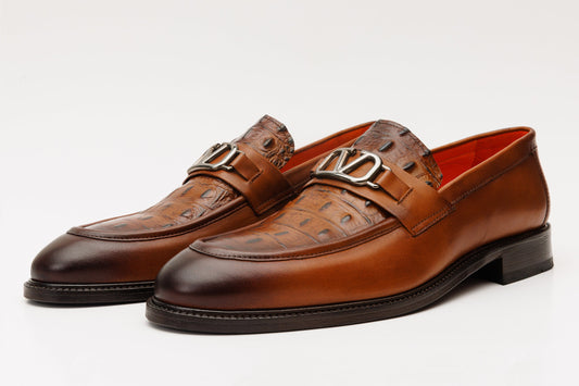 Amsterdam Tan Bit Loafer Men Shoe