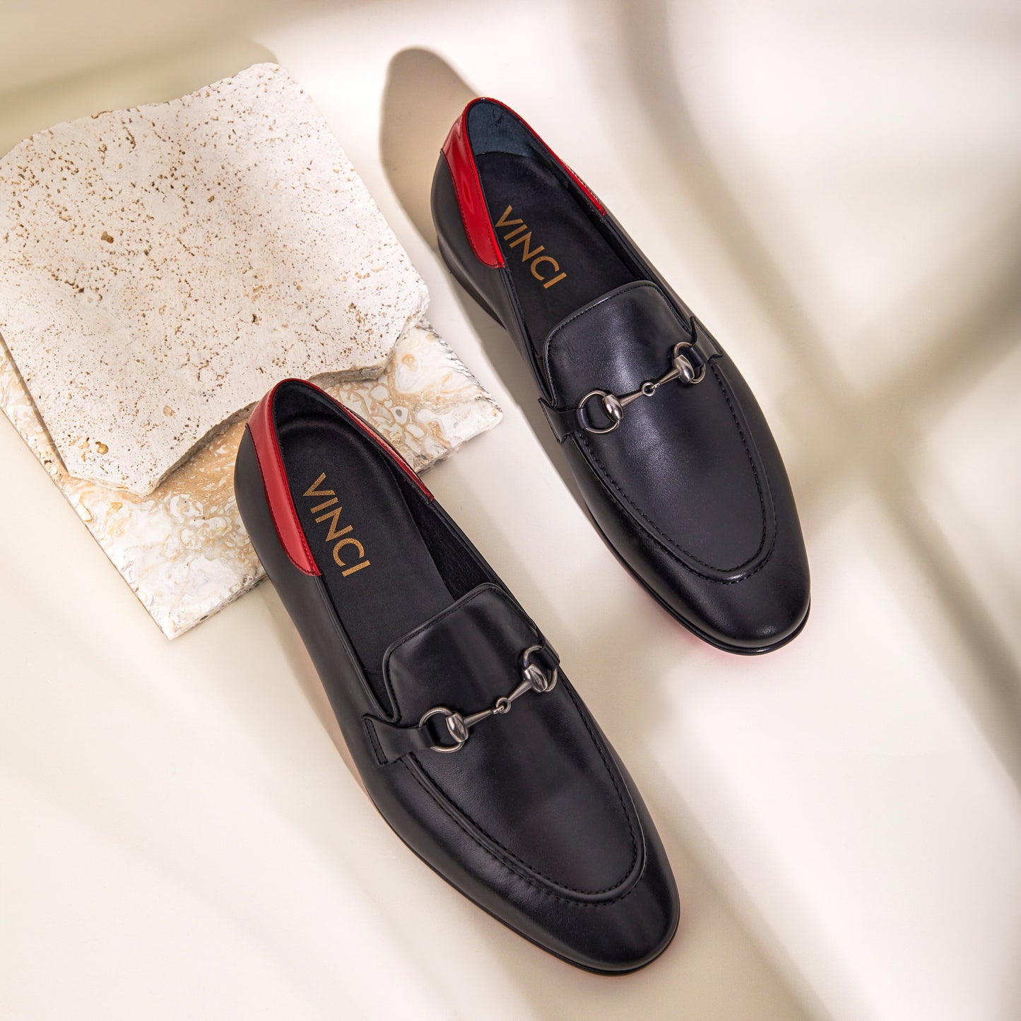 The Maratea Black Leather shoe Bit Loafer Men  Shoe