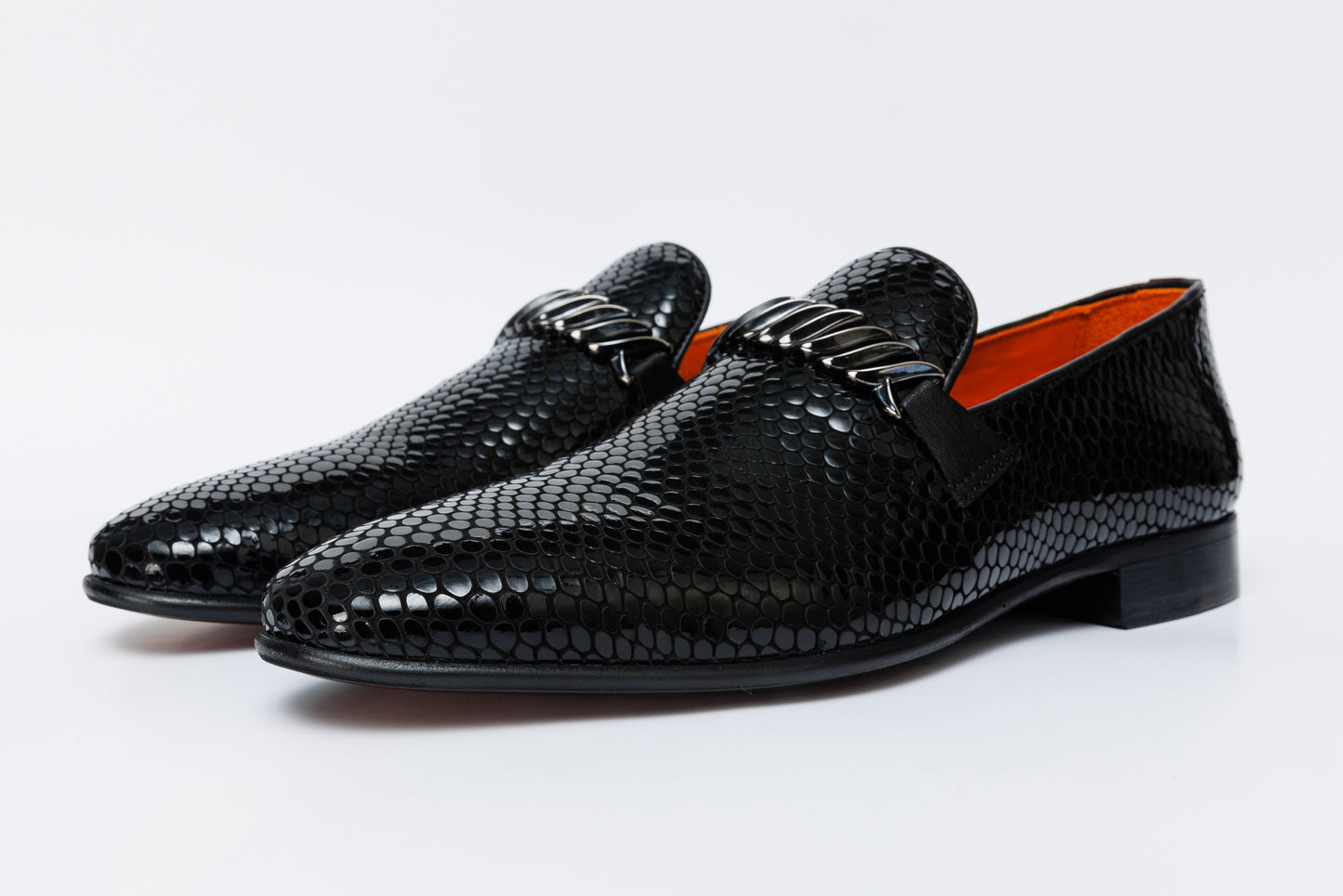The King Black Bit Dress Loafer Men Shoe