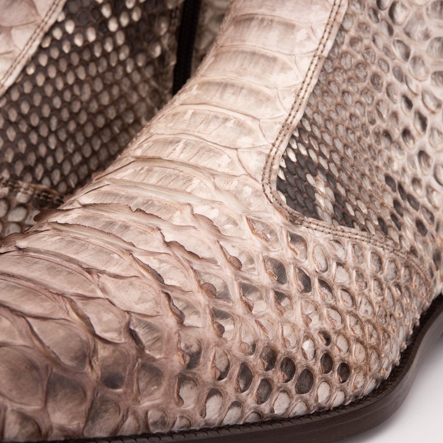 The Boss Natural Pythn Snk Zip-Up Leather Men Boot Limited Edition