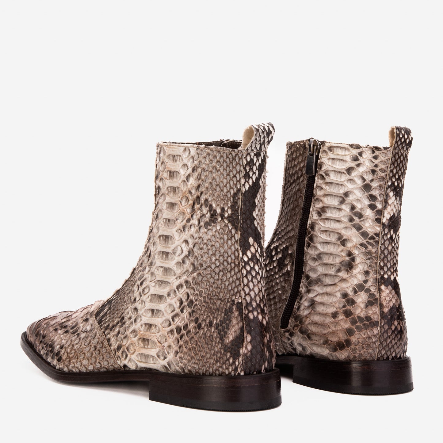 The Boss Natural Pythn Snk Zip-Up Leather Men Boot Limited Edition