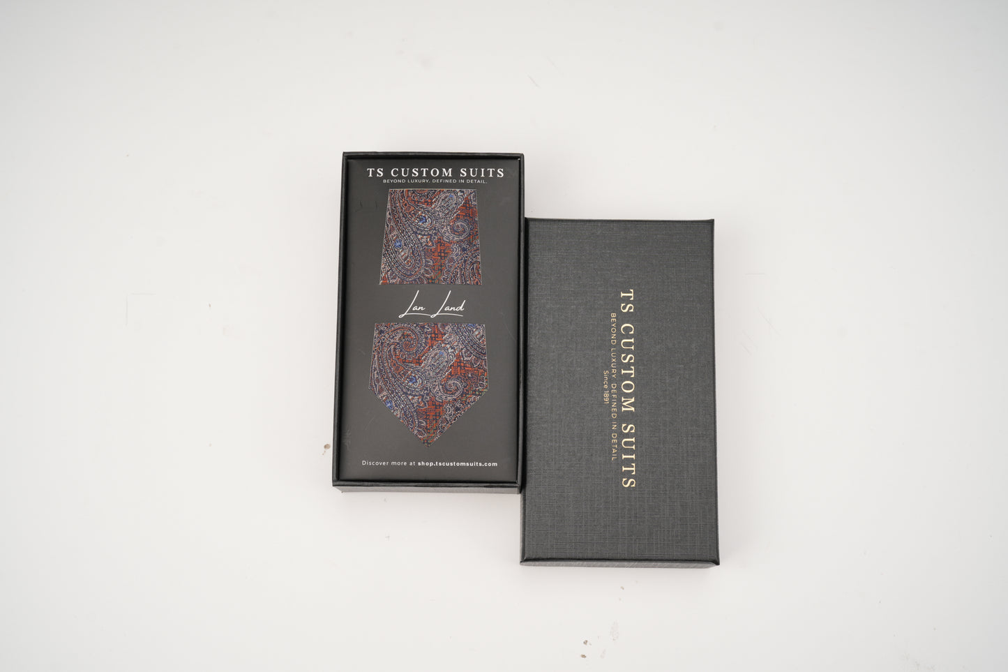 brown tie in a box
