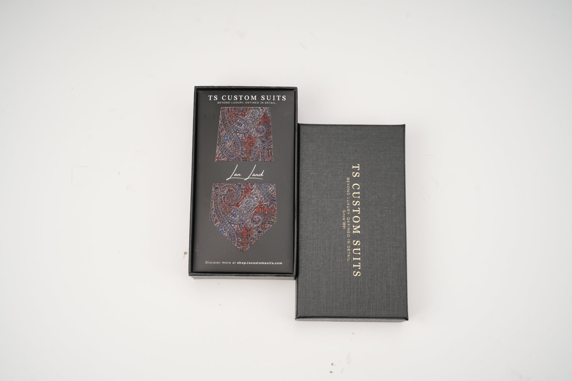 brown tie in a box