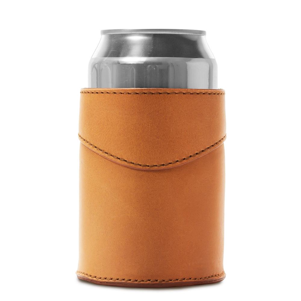Campaign Leather Can Koozie