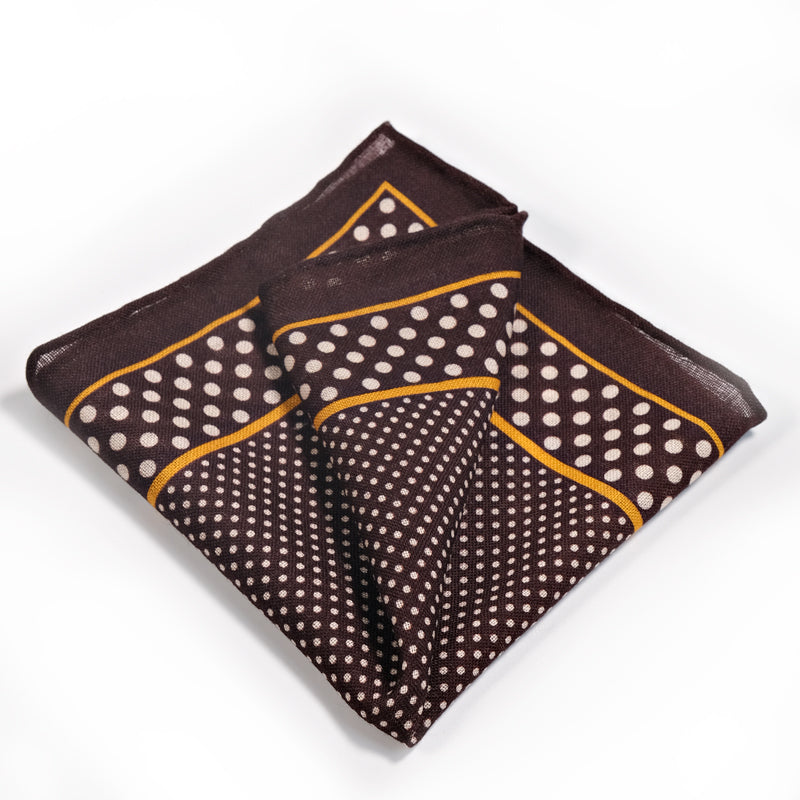 The Dapper Dot Wool Pocket Square