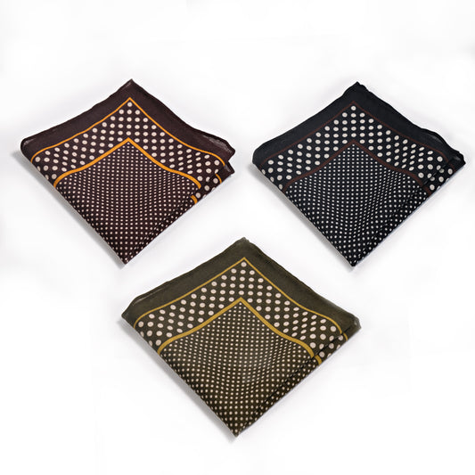 The Dapper Dot Wool Pocket Square