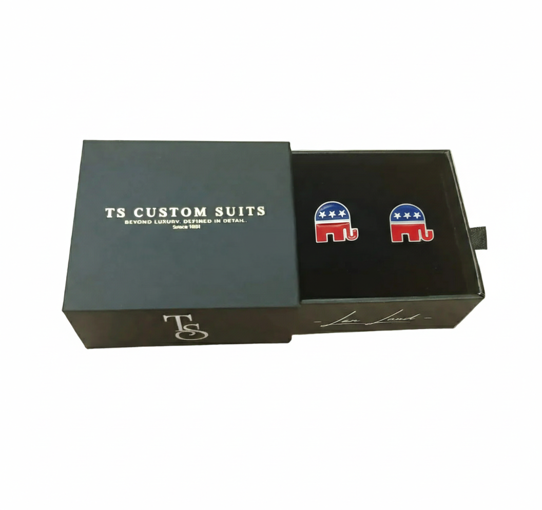 The Statesman's Pride Republican Elephant Cufflinks
