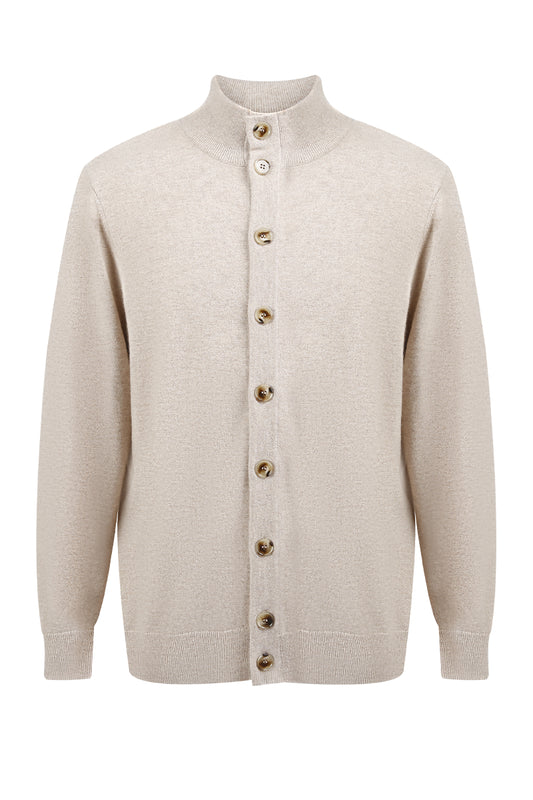 The Alder 100% Coarse Spun Cashmere Cardigan