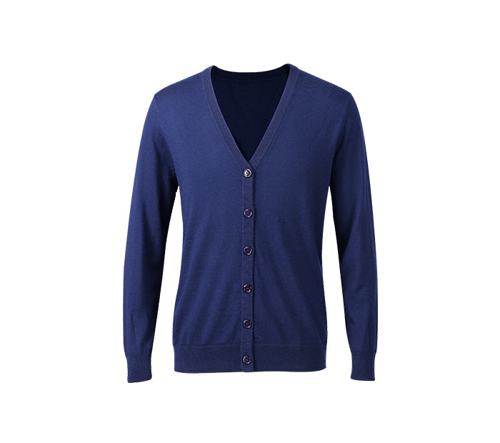 The Belgrave 100% Worsted Cashmere V-Neck Cardigan