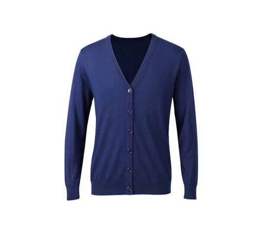 The Belgrave 100% Worsted Cashmere V-Neck Cardigan
