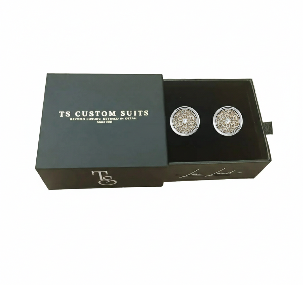 The Renaissance Medallion Silver Cufflinks