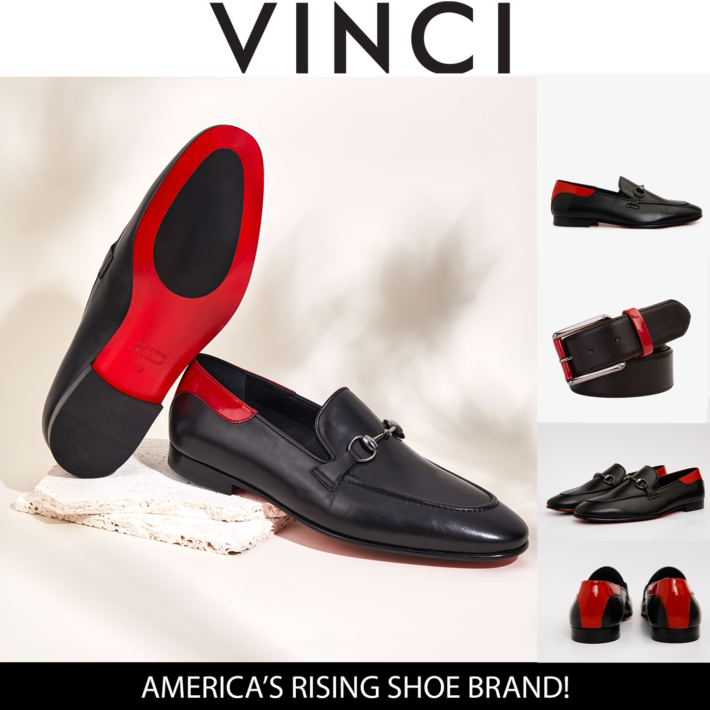 The Maratea Black Leather shoe Bit Loafer Men  Shoe