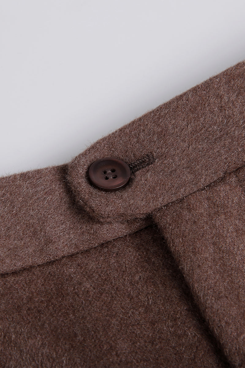 Urban Flannel Premium Wool-Cashmere-Silk Blend Trouser